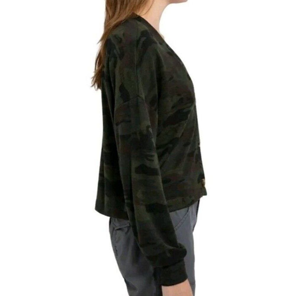 SOCIAL STANDARD by Sanctuary Ladies Daytripper Cardigan Camo XSmall - Picture 2 of 4
